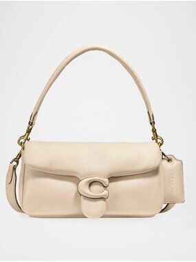 Coach Pillow Tabby Ivory Leather Shoulder/Crossbody Bag